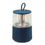 Wholesale Portable Bluetooth Speaker with Light Lamp and Carry Handle for Outdoor Adventures KMS265 for Universal Cell Phone And Bluetooth Device (Blue)