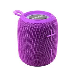 Portable Bluetooth Speaker with RGB Lights and Powerful Sound - Perfect for Parties and Outdoor Events KMS655 for Universal Cell Phone And Bluetooth Device (Purple)