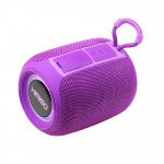 Wholesale Portable Bluetooth Speaker with RGB Lights and Powerful Sound - Perfect for Parties and Outdoor Events KMS655 for Universal Cell Phone And Bluetooth Device (Purple)