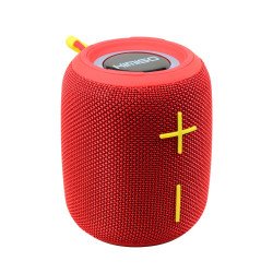 Portable Bluetooth Speaker with RGB Lights and Powerful Sound - Perfect for Parties and Outdoor Events KMS655 for Universal Cell Phone And Bluetooth Device (Red)