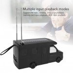 Wholesale Recreational Vehicle Van Design Portable Bluetooth Speaker - Solar Powered, Multi-Media Compatibility L315 for Universal Cell Phone And Bluetooth Device (Gray)