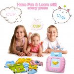 Wholesale Early Education Talking Flash Cards Reader - English Language Mini Pocket Vocabulary Learning Toy for Kids L6 for Children Kid Party Outdoor and Indoor Play (Pink)