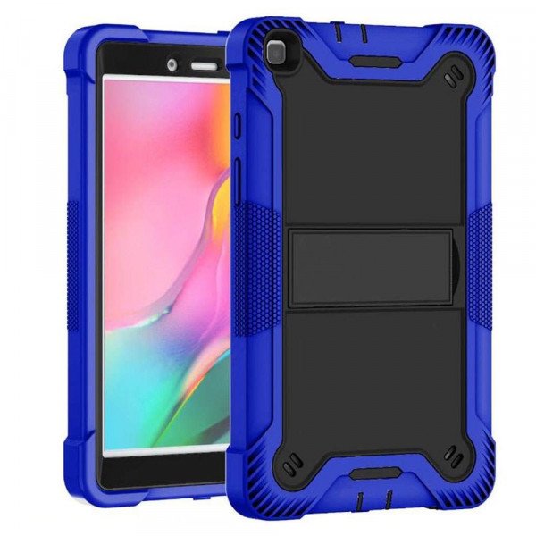 Wholesale Shockproof Durable Heavy Duty Hybrid Sturdy Kickstand Protective Tablet Cover Case for Samsung Galaxy Tab A7 Lite (2021) (Blue/Black)