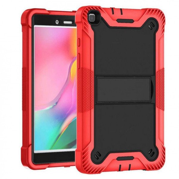 Wholesale Heavy Duty Full Body Shockproof Protection Kickstand Hybrid Tablet Case Cover for Apple iPad 9.7 [2018 / 2017] (Red)