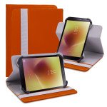 Universal Protective Leather Cover Stand Case for Universal 8 Inches Tablets (Orange)