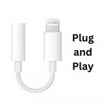 Wholesale Premium 3.5mm AUX Audio Jack to Lightning Earphone Adapter Dongle (Plug and Play) for Universal Cell Phone, Device and More (White)