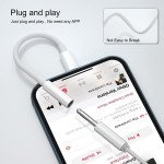 Wholesale Premium 3.5mm AUX Audio Jack to Lightning Earphone Adapter Dongle (Plug and Play) for Universal Cell Phone, Device and More (White)