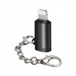 Wholesale Type-C (USB C) to Lightning Adapter Keychain Cable Charger - Fast Charging Converter for Universal Cell Phone, Device and More (Black)