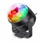 Wholesale Disco Ball LED Strobe Light Plug and Play Bluetooth Wireless Speaker LT910 for Universal Cell Phone And Bluetooth Device (Black)