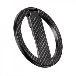 Magnetic 360 Rotating Foldable Ring Kickstand Mount for MagSafe for Universal Cell Phone (Black)