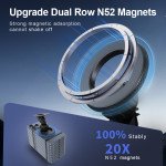 Wholesale MagSafe Car Mount 360° Rotating Magnetic Dashboard Phone Holder with Powerful Magnets M220 for Universal Cell Phone with Magsafe Built-In (Black)