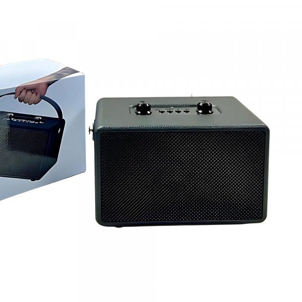 Wholesale Powerful Stereo Bass and Subwoofer Design Bluetooth Speaker – Portable Sound Box with Carrying Strap (Black)