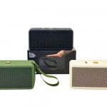 Wholesale Fashion Mesh Speaker: HiFi Portable Audio, Bass Boost, Cool Boxy Design Handle Strap M3 for Universal Cell Phone And Bluetooth Device (Green)