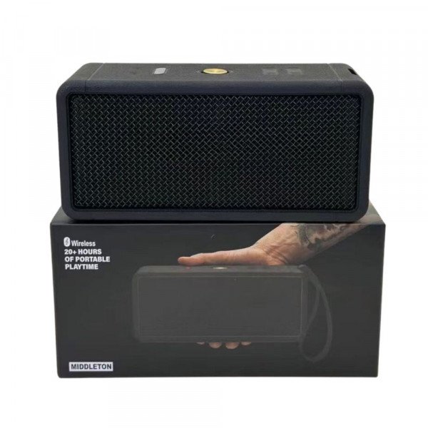 Wholesale Fashion Mesh Speaker: HiFi Portable Audio, Bass Boost, Cool Boxy Design Handle Strap M3 for Universal Cell Phone And Bluetooth Device (Black)