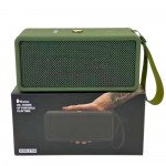 Wholesale Fashion Mesh Speaker: HiFi Portable Audio, Bass Boost, Cool Boxy Design Handle Strap M3 for Universal Cell Phone And Bluetooth Device (Green)