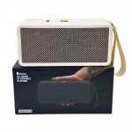 Wholesale Fashion Mesh Speaker: HiFi Portable Audio, Bass Boost, Cool Boxy Design Handle Strap M3 for Universal Cell Phone And Bluetooth Device (White)