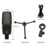 Wholesale Universal RGB Light USB Microphone for Professional Sound Recording ME3-1 for Universal Cell Phone And Bluetooth Device (Black)