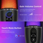 Wholesale Universal RGB Light USB Microphone for Professional Sound Recording ME3-1 for Universal Cell Phone And Bluetooth Device (Black)