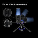 Wholesale Universal RGB Light USB Microphone for Professional Sound Recording ME3-1 for Universal Cell Phone And Bluetooth Device (Black)