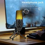 Wholesale Universal RGB Light USB Microphone for Professional Sound Recording ME3-1 for Universal Cell Phone And Bluetooth Device (Black)