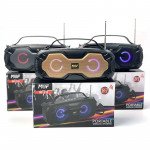 Wholesale Portable Wireless Bluetooth Speaker with FM Radio, Multi LED Colors Lights, Stereo Sound, Booming Bass, Easy to Carry for iPhone, Cell Phone, Universal Devices MF210 (Black)