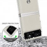 Wholesale Clear Armor Hybrid Transparent Case for Motorola Razr 2023 (Black)