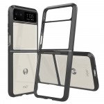 Wholesale Clear Armor Hybrid Transparent Case for Motorola Razr 2023 (Black)