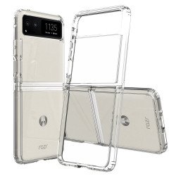 Clear Armor Hybrid Transparent Case for Motorola Razr 2023 (Clear)