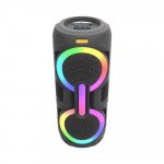Wholesale LED Light Tower Wireless Bluetooth Speaker with Multi-Color Display for Indoor Outdoor Entertainment MS2049 for Universal Cell Phone And Bluetooth Device (Black)