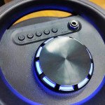 Wholesale LED Light Tower Wireless Bluetooth Speaker with Multi-Color Display for Indoor Outdoor Entertainment MS2049 for Universal Cell Phone And Bluetooth Device (Black)