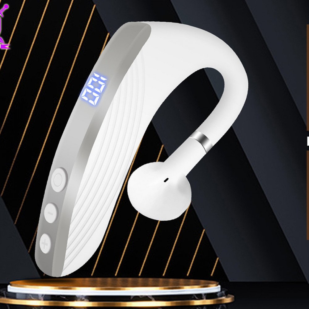Noise Cancelling Bluetooth Earpiece: K60 Mirror Wireless Earphones With LED Display & Touch Control, Stereo Sound & Mobile Power Bank From Funbiz, $4.23