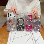 Wholesale Glitter Rhinestone Diamond Fashion Mirror Jewel Phone Case for Apple iPhone 17 Pro (Black)