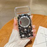 Wholesale Glitter Rhinestone Diamond Fashion Mirror Jewel Phone Case for Apple iPhone 17 Pro (Black)