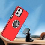 Wholesale Dual Layer Armor Hybrid Stand Ring Case for Motorola Moto G 5G 2023 (Red)