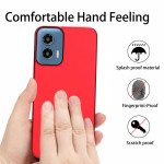 Wholesale Glossy Dual Layer Armor Defender Hybrid Protective Case Cover for Motorola Moto G 5G 2024 (Rose Gold)
