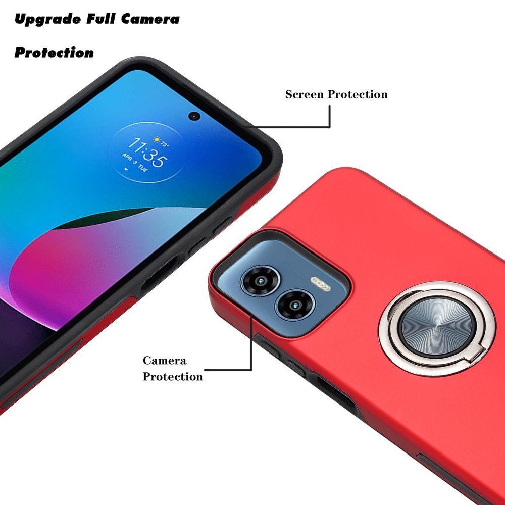 Wholesale Dual Layer Armor Hybrid Stand Ring Case for Motorola Moto G