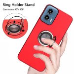 Wholesale Dual Layer Armor Hybrid Stand Ring Case for Motorola Moto G 5G 2024 (Red)