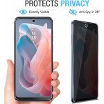 Wholesale Privacy Anti-Spy Full Cover Tempered Glass Screen Protector for Motorola Moto G 5G 2024 (Black)