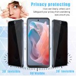 Wholesale Privacy Anti-Spy Full Cover Tempered Glass Screen Protector for Motorola Moto G 5G 2024 (Black)