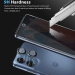 Wholesale Privacy Anti-Spy Full Cover Tempered Glass Screen Protector for Motorola Moto G 5G 2024 (Black)