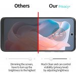 Wholesale Privacy Anti-Spy Full Cover Tempered Glass Screen Protector for Motorola Moto G 5G 2024 (Black)