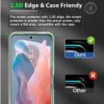 Wholesale Privacy Anti-Spy Full Cover Tempered Glass Screen Protector for Motorola Moto G Play 2024 (Black)