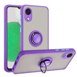 Tuff Slim Armor Hybrid Ring Stand Case for Motorola Moto G Play 2024 (Purple)