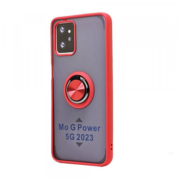 Wholesale Tuff Slim Armor Hybrid Ring Stand Case for Motorola Moto G Power 5G 2023 (Red)
