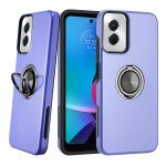 Wholesale Dual Layer Armor Hybrid Stand Ring Case for Motorola Moto G Power 5G 2024 (Purple)