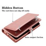 Wholesale Premium PU Leather Folio Wallet Front Cover Case with Card Holder Slots and Wrist Strap for Motorola Moto G Stylus 5G 2023 (Rose Gold)