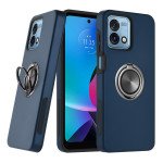 Wholesale Dual Layer Armor Hybrid Stand Ring Case for Motorola Moto G Stylus 5G 2023 (Navy Blue)