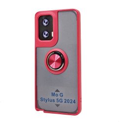 Tuff Slim Armor Hybrid Ring Stand Case for Motorola Moto G Stylus 2024 (Red) Tuff Slim Armor Hybrid Ring Stand Case for Motorola Moto G Stylus 2024 (Red)