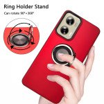 Wholesale Dual Layer Armor Hybrid Stand Ring Case for Motorola Moto G Stylus 2024 (Navy Blue)