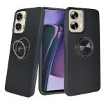 Wholesale Dual Layer Armor Hybrid Stand Ring Case for Motorola Moto G Stylus 2024 (Black)
